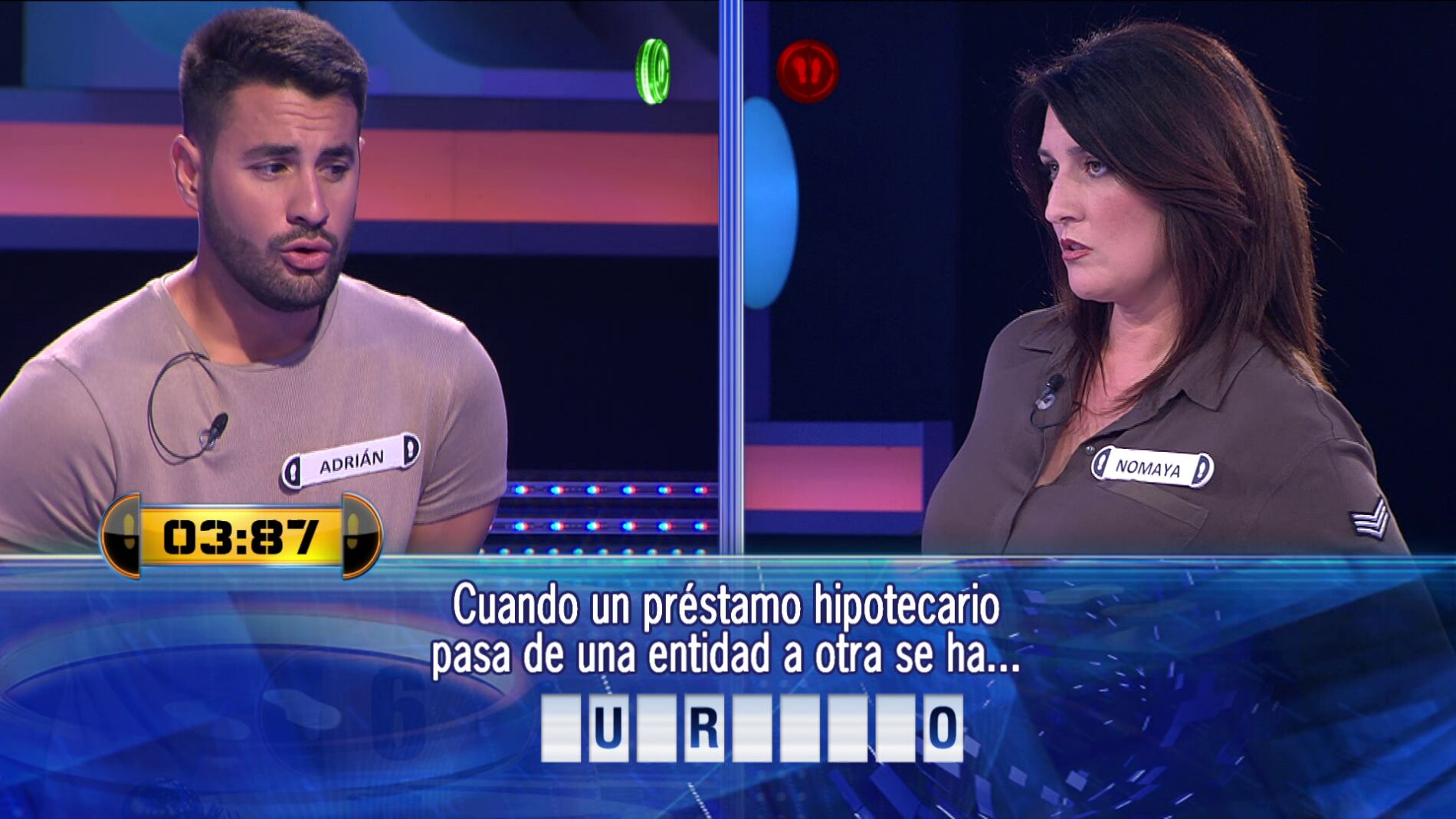 El emocionante duelo por 22.000 euros entre Nomaya y Adrián en '¡Ahora caigo!