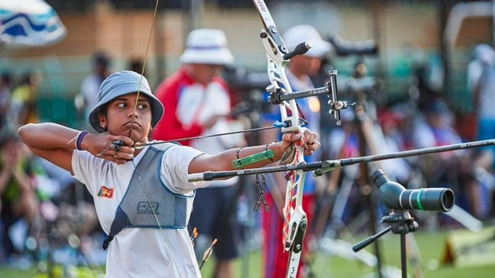 Ety Khatun, durante una competición Ety Khatun, durante una competición