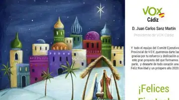 Felicitacion de Vox Felicitacion de Vox