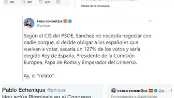 Echenique tuits borrados Echenique tuits borrados