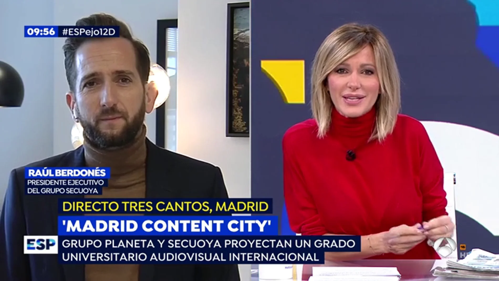 Raúl Berdonés, presidente Ejecutivo del grupo Sequoya: "'Madrid Content City' será la mayor urbe audiovisual europea"