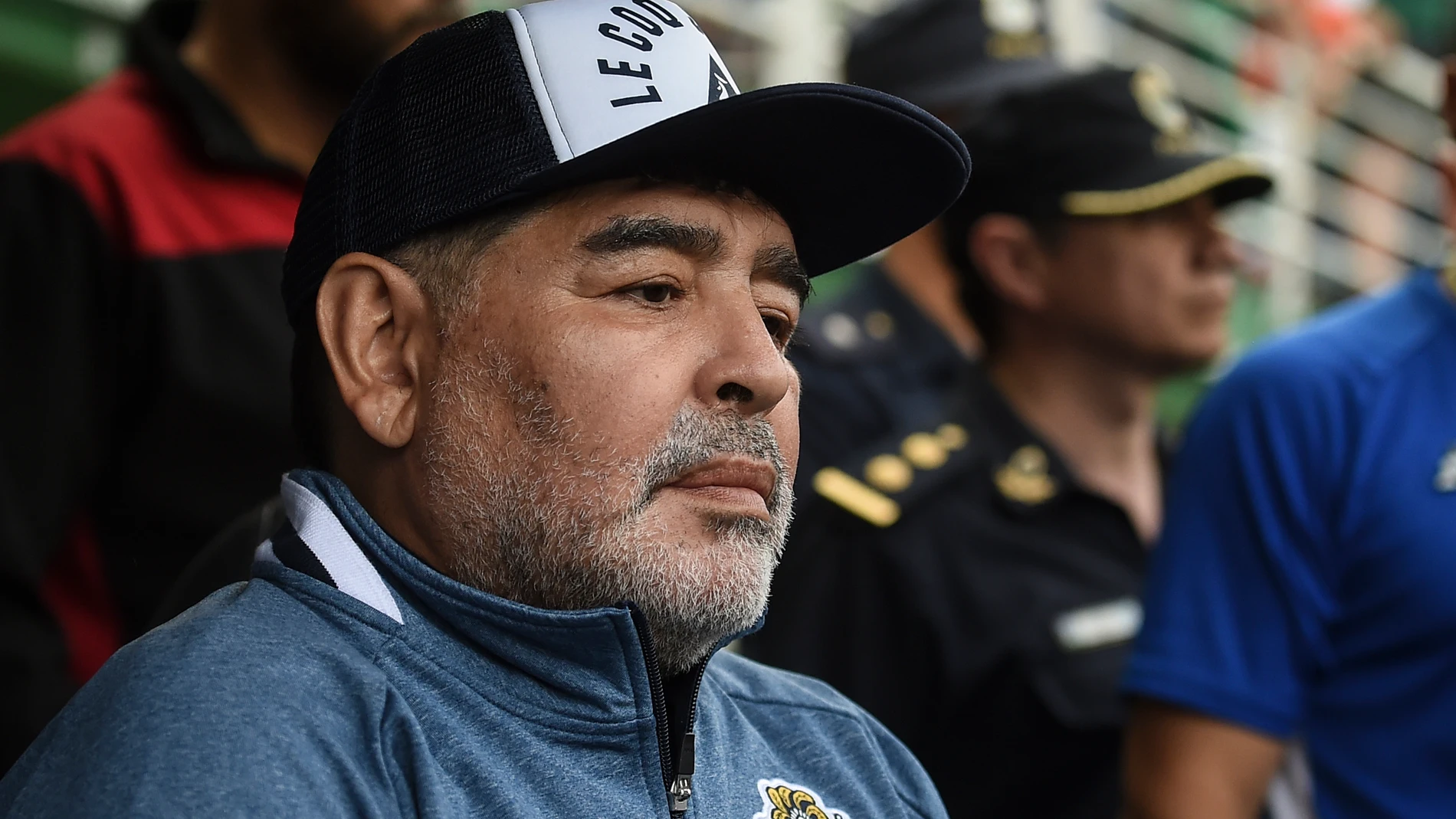Diego Armando Maradona, durante un partido del Club de Gimnasia y Esgrima La Plata