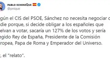 Tuit eliminado de Pablo Echenique Tuit eliminado de Pablo Echenique
