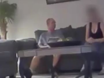 El golfista Tommy Gainey en el momento de ser grabado por la policía de Florida