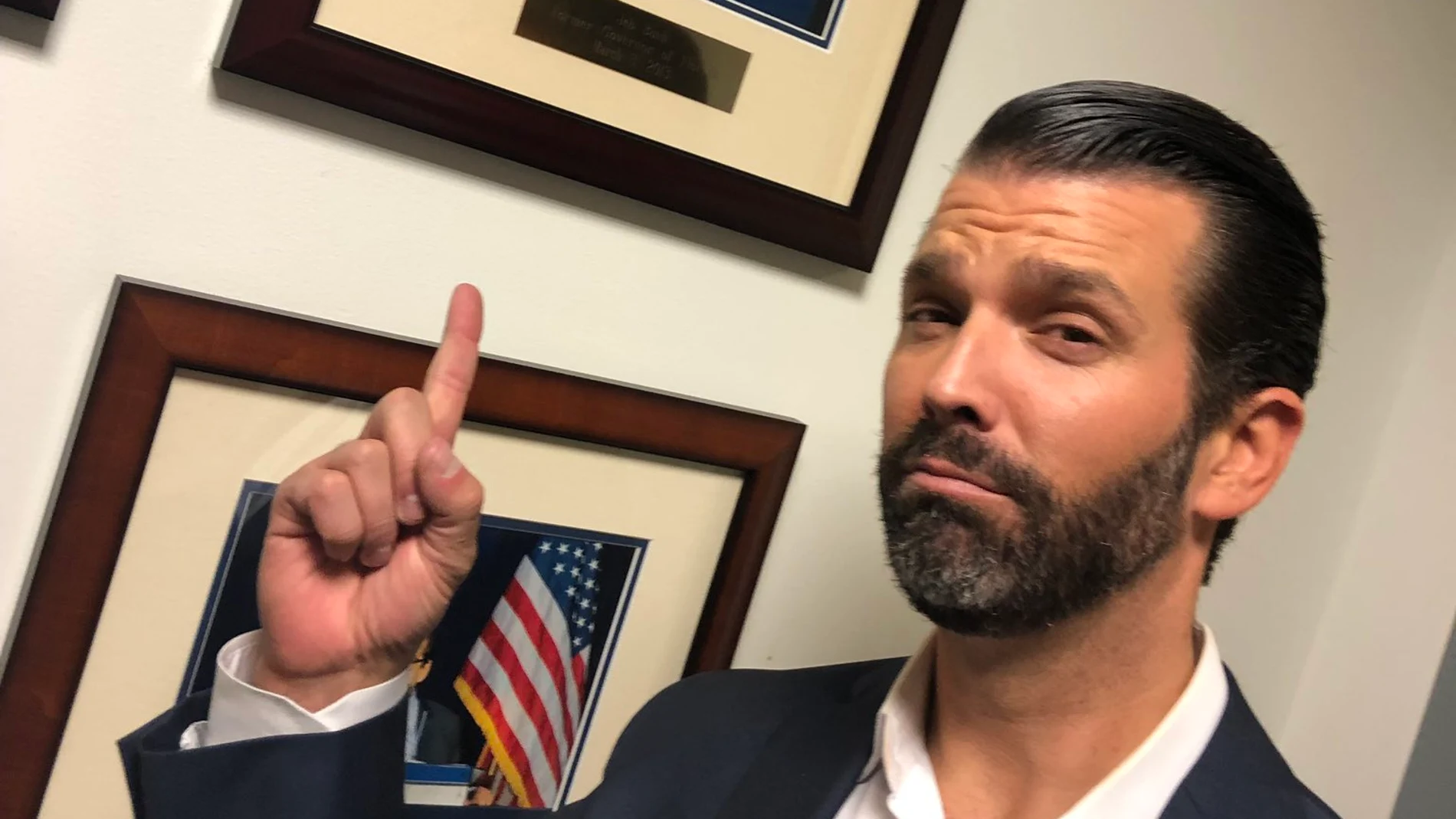 Donald Trump Jr. en una foto colgada en sus redes sociales Donald Trump Jr. en una foto colgada en sus redes sociales