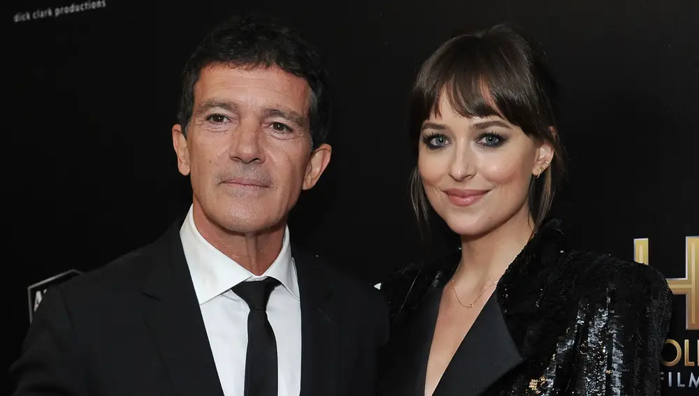 Antonio Banderas y Dakota Johnson