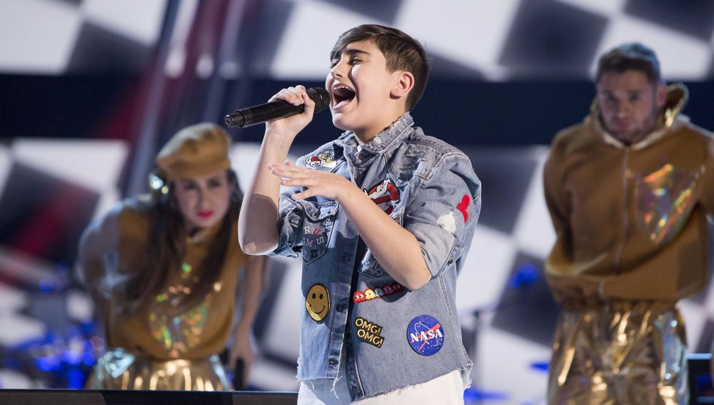 Marcos Díaz canta ‘Chandelier’ en la Semifinal de ‘La Voz Kids’