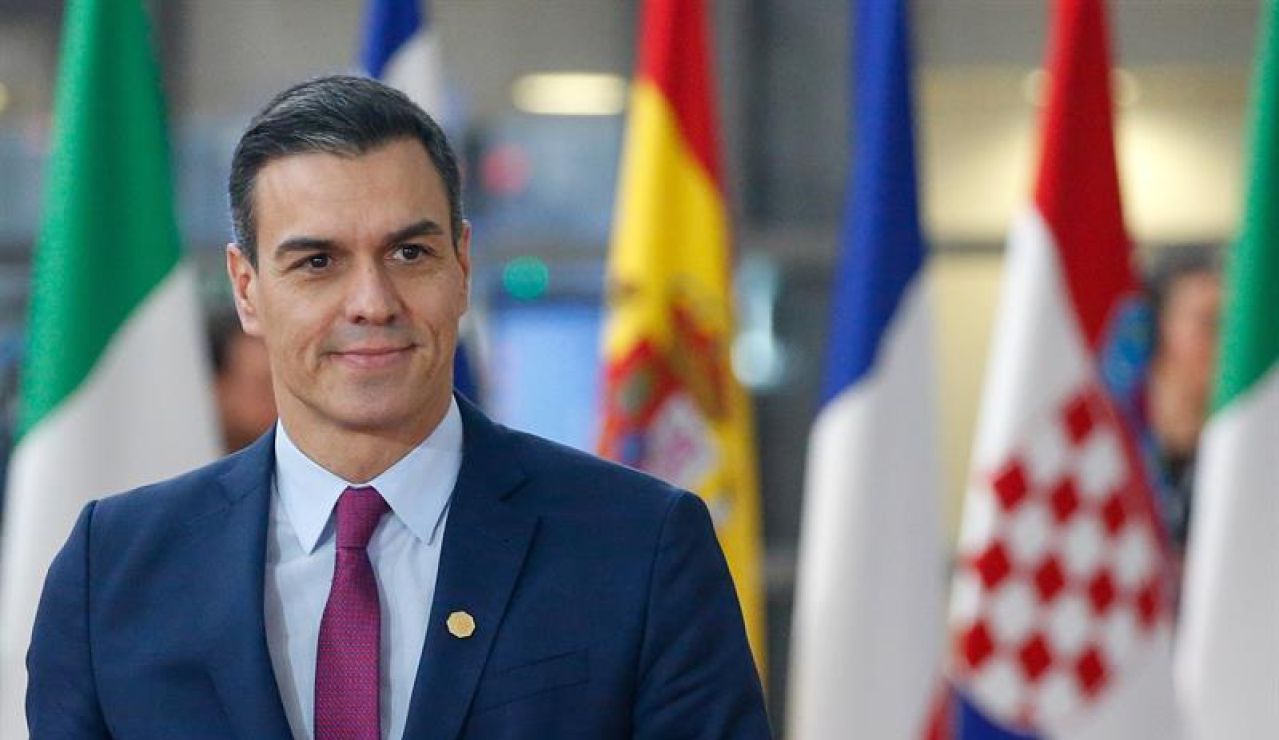 Pedro Sánchez en la Cumbre Europea.