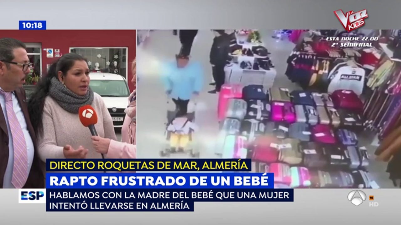 Así intenta secuestrar una mujer a un bebé de 22 meses en una tienda de Almería Así intenta secuestrar una mujer a un bebé de 22 meses en una tienda de Almería