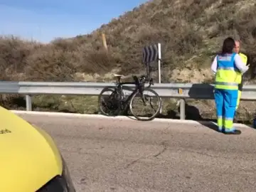Imagen de archivo del lugar del atropello a un ciclista en Rivas Imagen de archivo del lugar del atropello a un ciclista en Rivas