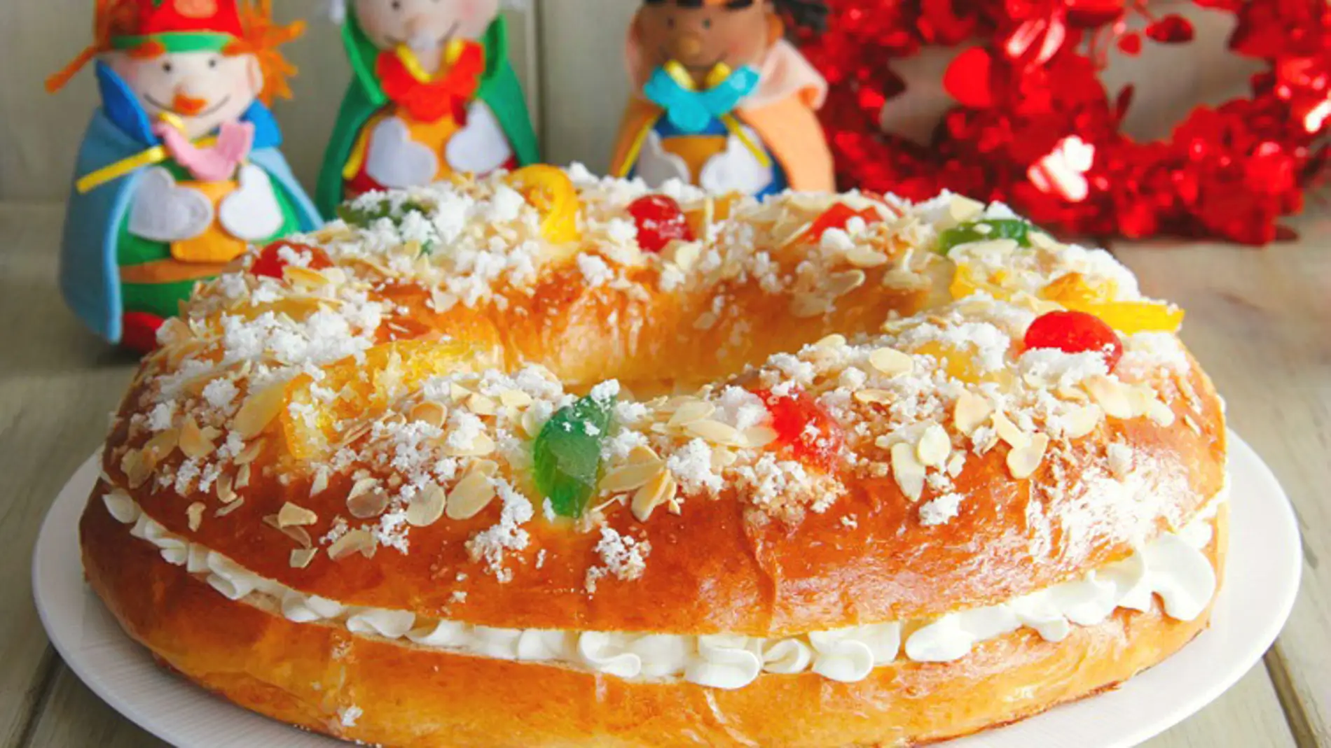 Roscón de Reyes con nata