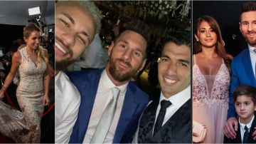 Neymar junto a Messi y Luis Suárez en Uruguay