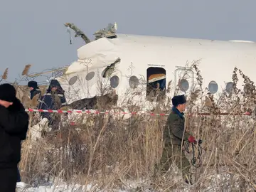 Imágenes del accidente aéreo de Kazajistán Imágenes del accidente aéreo de Kazajistán