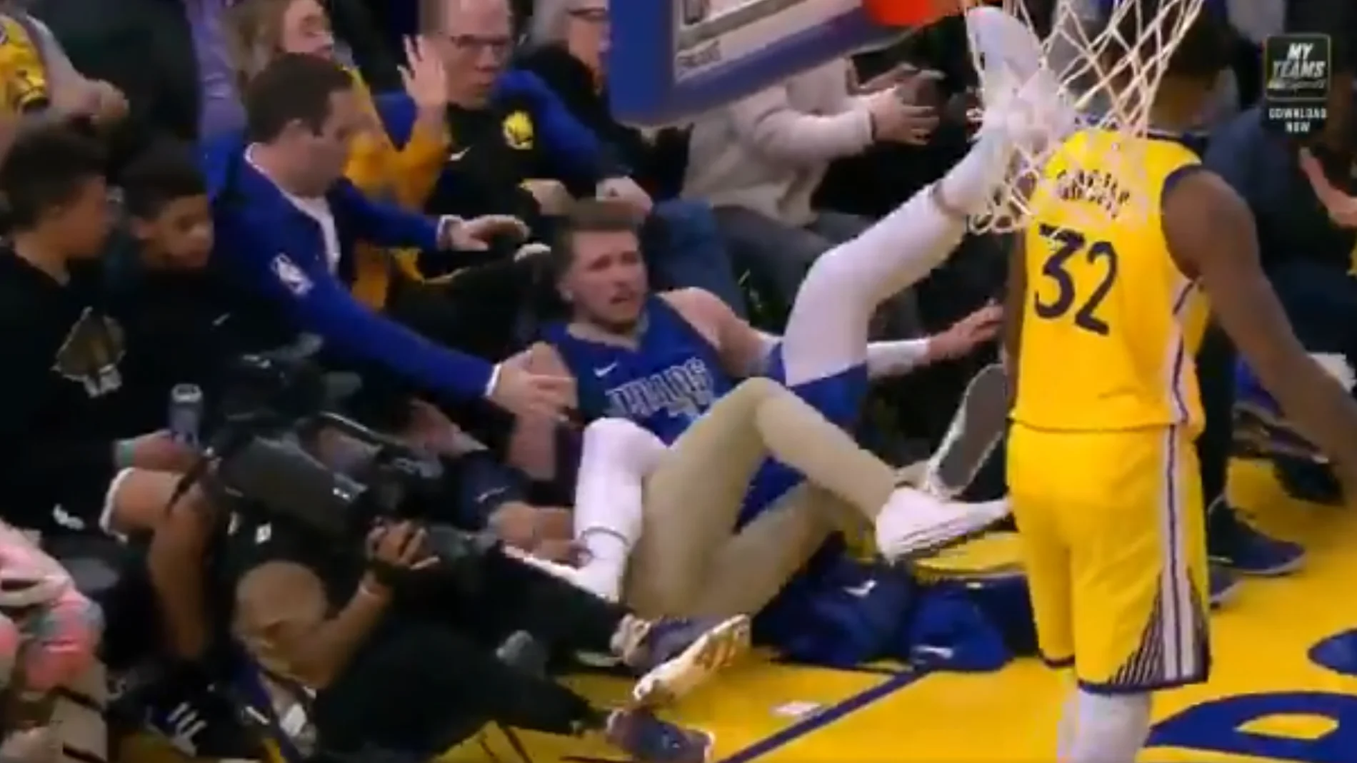 Empujón a Luka Doncic Empujón a Luka Doncic