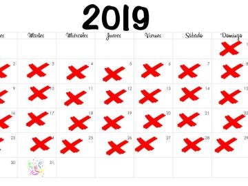 Calendario 2019