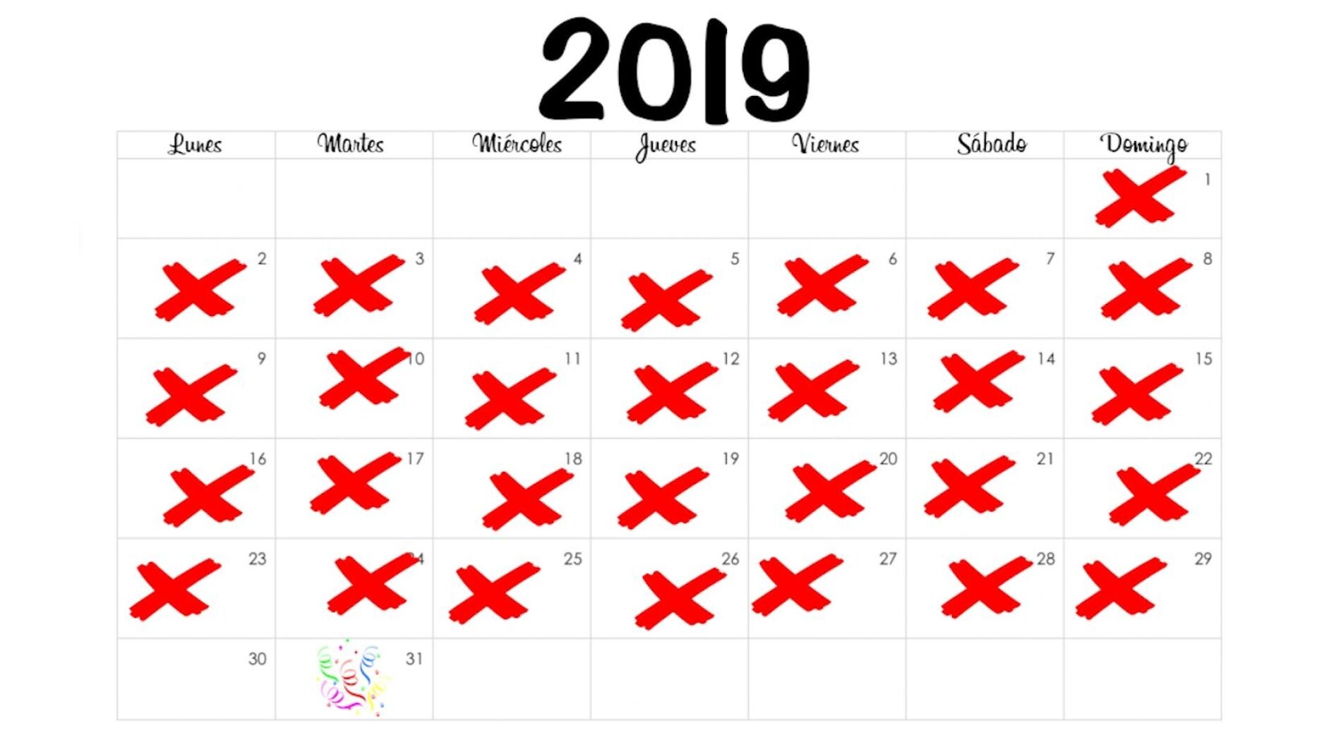 Calendario 2019