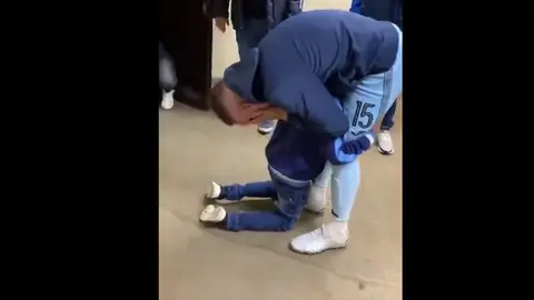 La emoción de Juanmi Callejón La emoción de Juanmi Callejón