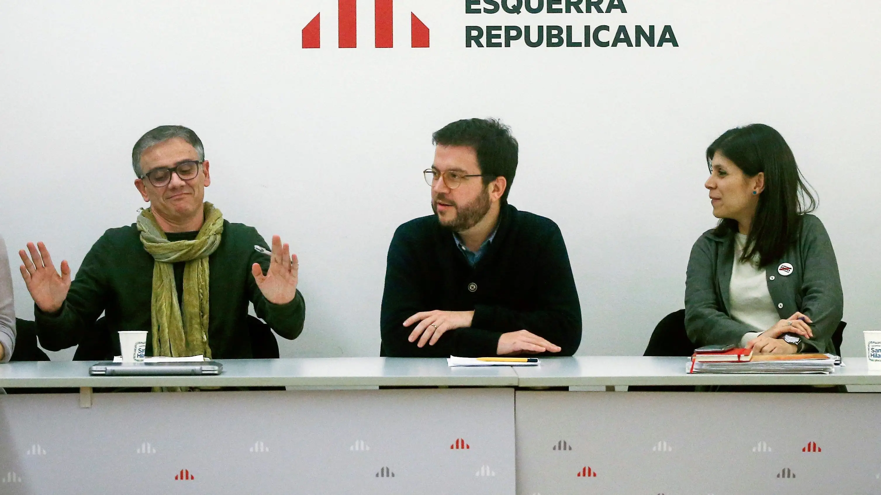 Reuni&oacute;n de la ejecutiva de ERC de cara a la posible investidura de Pedro S&aacute;nchez