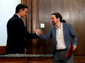 Pedro Sánchez y Pablo Iglesias Pedro Sánchez y Pablo Iglesias