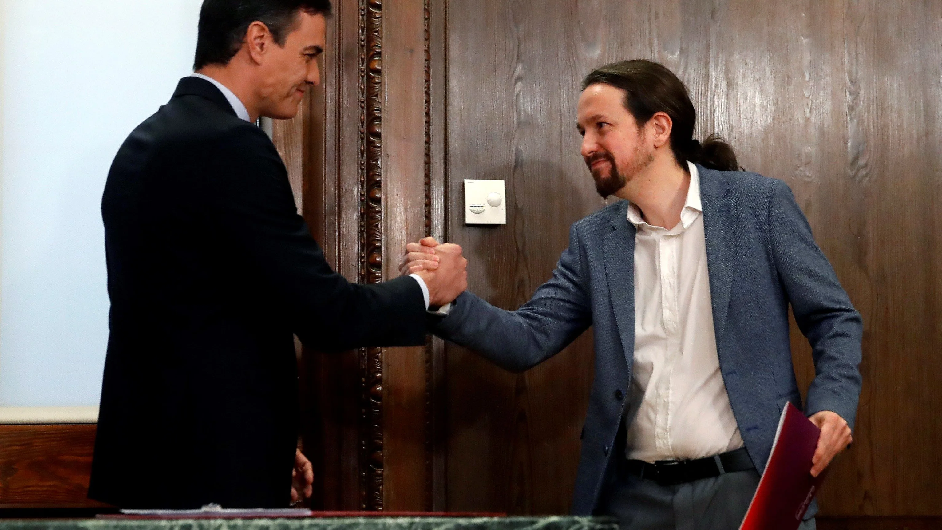 Pedro S&aacute;nchez y Pablo Iglesias
