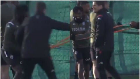 Robert Moreno, con el M&oacute;naco