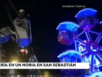 Rescate en una noria de San Sebastián Rescate en una noria de San Sebastián