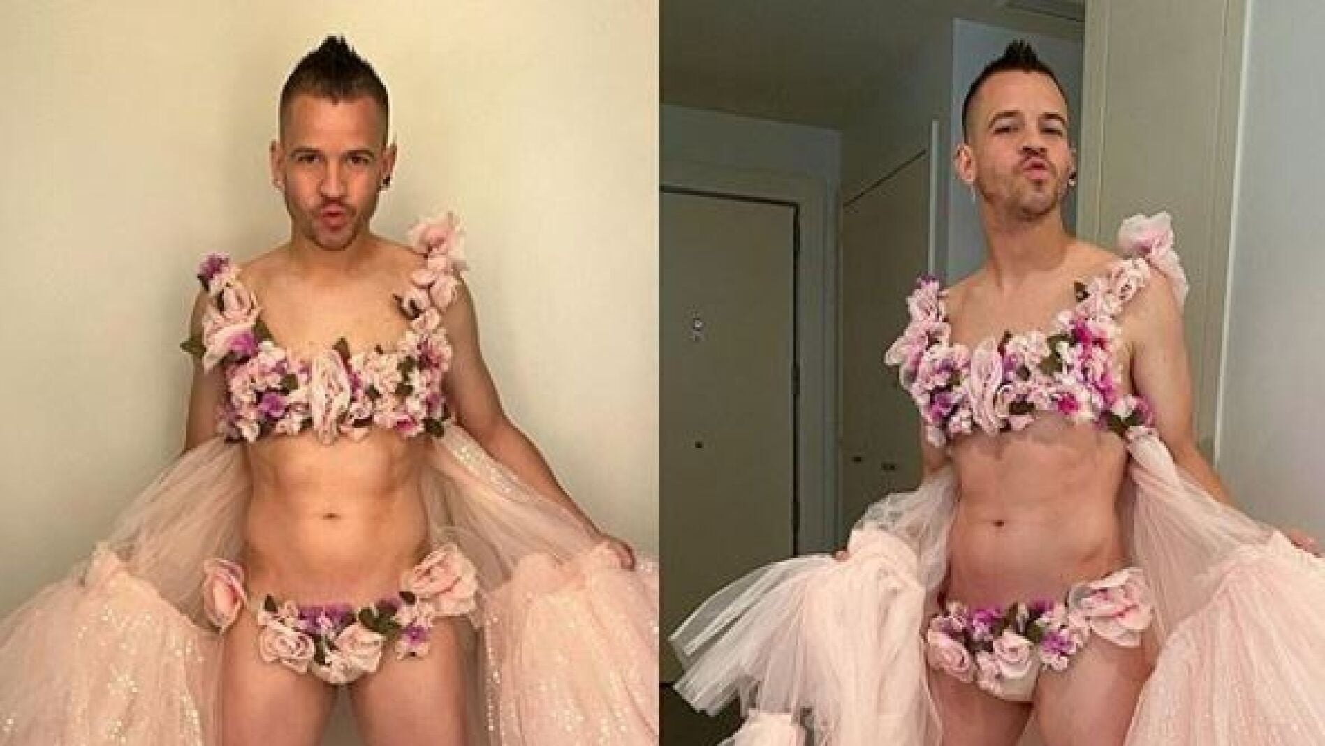 Dabiz Mu&ntilde;oz vuelve a ponerse el vestido de Cristina Pedroche