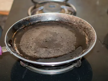 Sartén oxidada Sartén oxidada