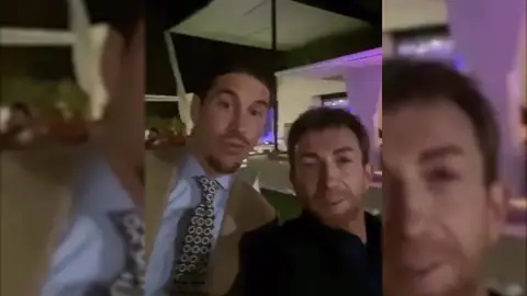 Sergio Ramos y Pablo Motos, en la última noche del año Sergio Ramos y Pablo Motos, en la última noche del año