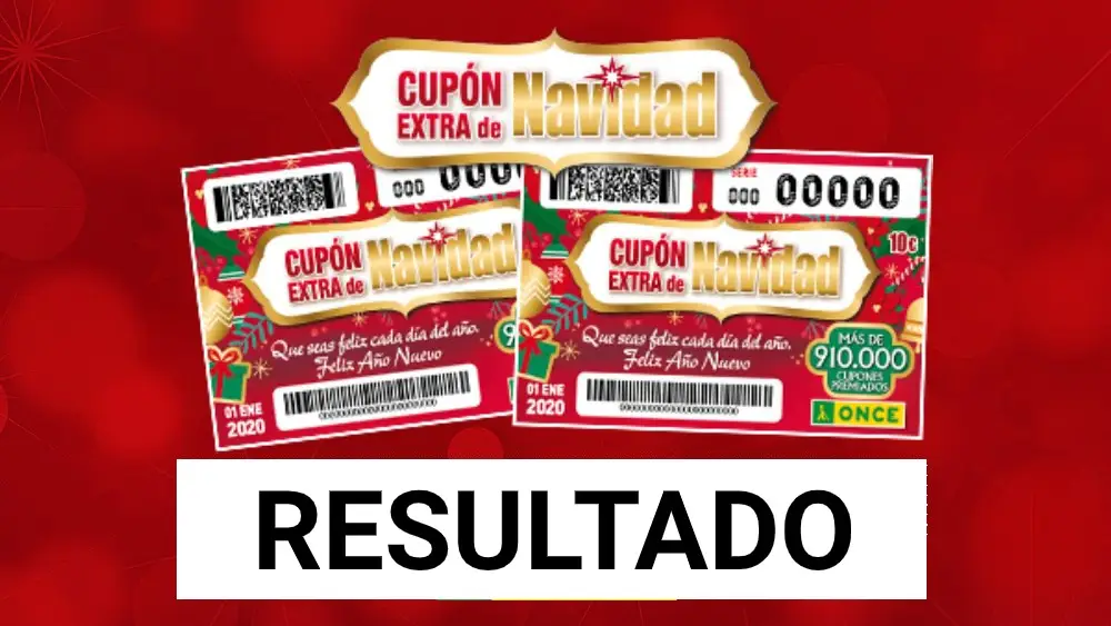 Sorteo Cupón Extra de Navidad de la ONCE 2020: Resultado del sorteo de hoy Sorteo Cupón Extra de Navidad de la ONCE 2020