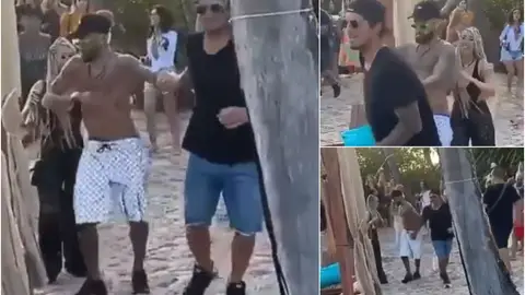 Neymar y Gabriel Medina, durante una fiesta en Brasil Neymar y Gabriel Medina, durante una fiesta en Brasil