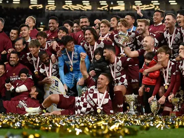 El Vissel Kobe celebra su triunfo en la Copa Del Emperador El Vissel Kobe celebra su triunfo en la Copa Del Emperador