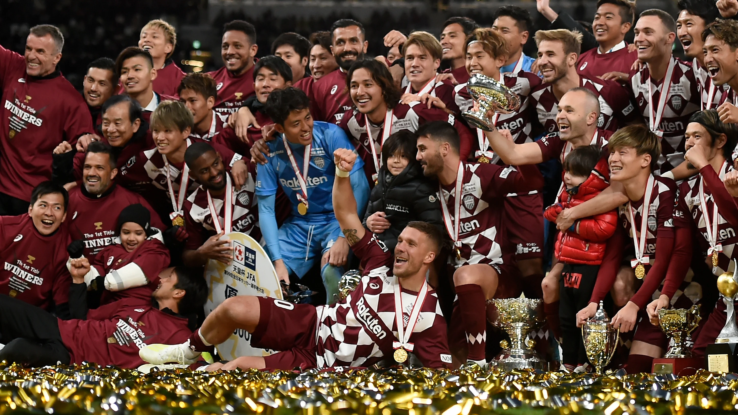 El Vissel Kobe celebra su triunfo en la Copa Del Emperador El Vissel Kobe celebra su triunfo en la Copa Del Emperador
