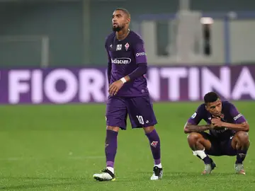 Kevin Prince Boateng, durante un partido con la Fiorentina Kevin Prince Boateng, durante un partido con la Fiorentina