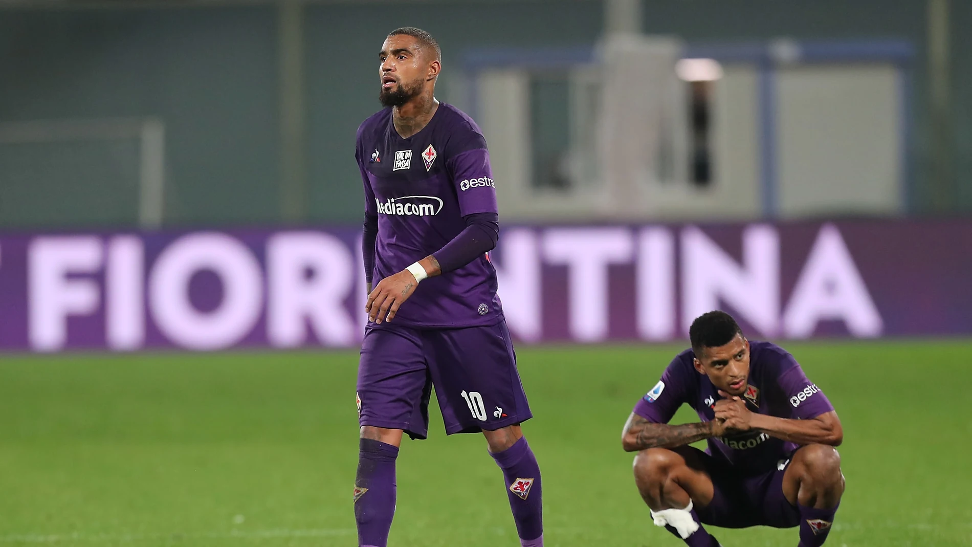 Kevin Prince Boateng, durante un partido con la Fiorentina Kevin Prince Boateng, durante un partido con la Fiorentina