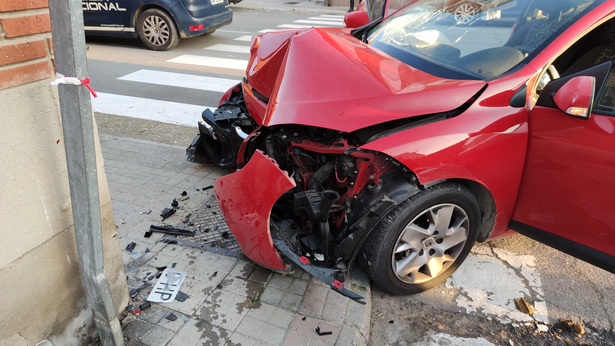 Imagen del coche que conducía un menor sin licencia Imagen del coche que conducía un menor sin licencia
