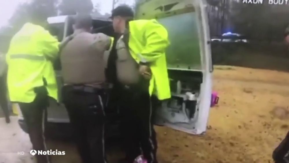 La Policía libera a una joven secuestrada en una furgoneta