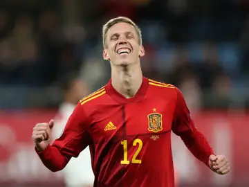 Dani Olmo, con la selección española Dani Olmo, con la selección española