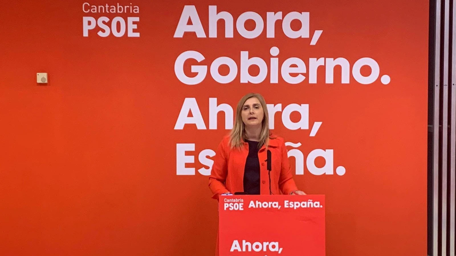 Noelia Cobo, secretaria de de Organizaci&oacute;n del PSOE de Cantabria