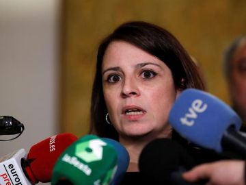 La portavoz del PSOE en el Congreso, Adriana Lastra. 