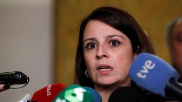 La portavoz del PSOE en el Congreso, Adriana Lastra. 