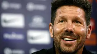 El entrenador argentino del Atlético de Madrid Diego Pablo "Cholo" Simeone El entrenador argentino del Atlético de Madrid Diego Pablo "Cholo" Simeone