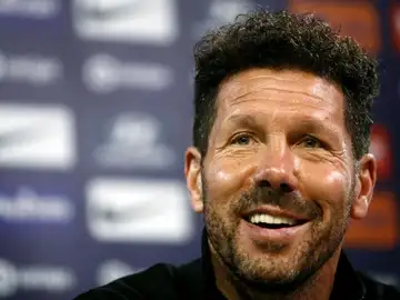 El entrenador argentino del Atlético de Madrid Diego Pablo "Cholo" Simeone El entrenador argentino del Atlético de Madrid Diego Pablo "Cholo" Simeone