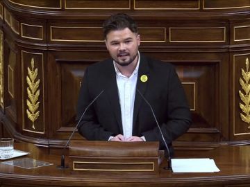 Gabriel Rufián asegura en su discurso de investidura que pondrá a sus diputados "al servicio de España" para desbloquear el país