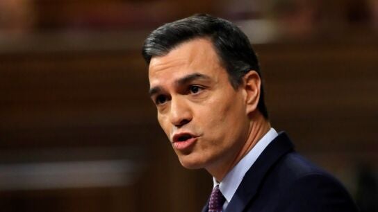 Pedro S&aacute;nchez en la sesi&oacute;n de Investidura