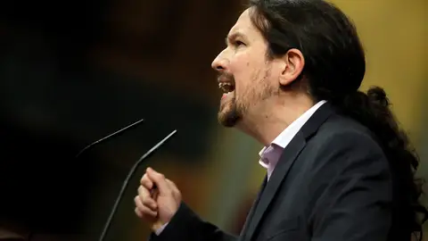 Pablo Iglesias en el debate de investidura Pablo Iglesias en el debate de investidura