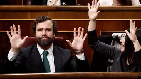 Espinosa de los Monteros durante el discurso de EH Bildu Espinosa de los Monteros durante el discurso de EH Bildu