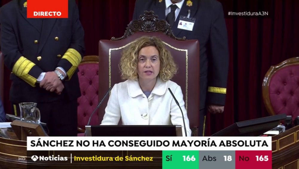Fracasa la investidura de Pedro Sánchez tras la primera votación