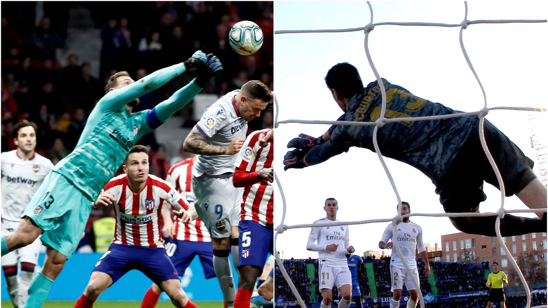 Courtois y Oblak se lucen en sus equipos Courtois y Oblak se lucen en sus equipos