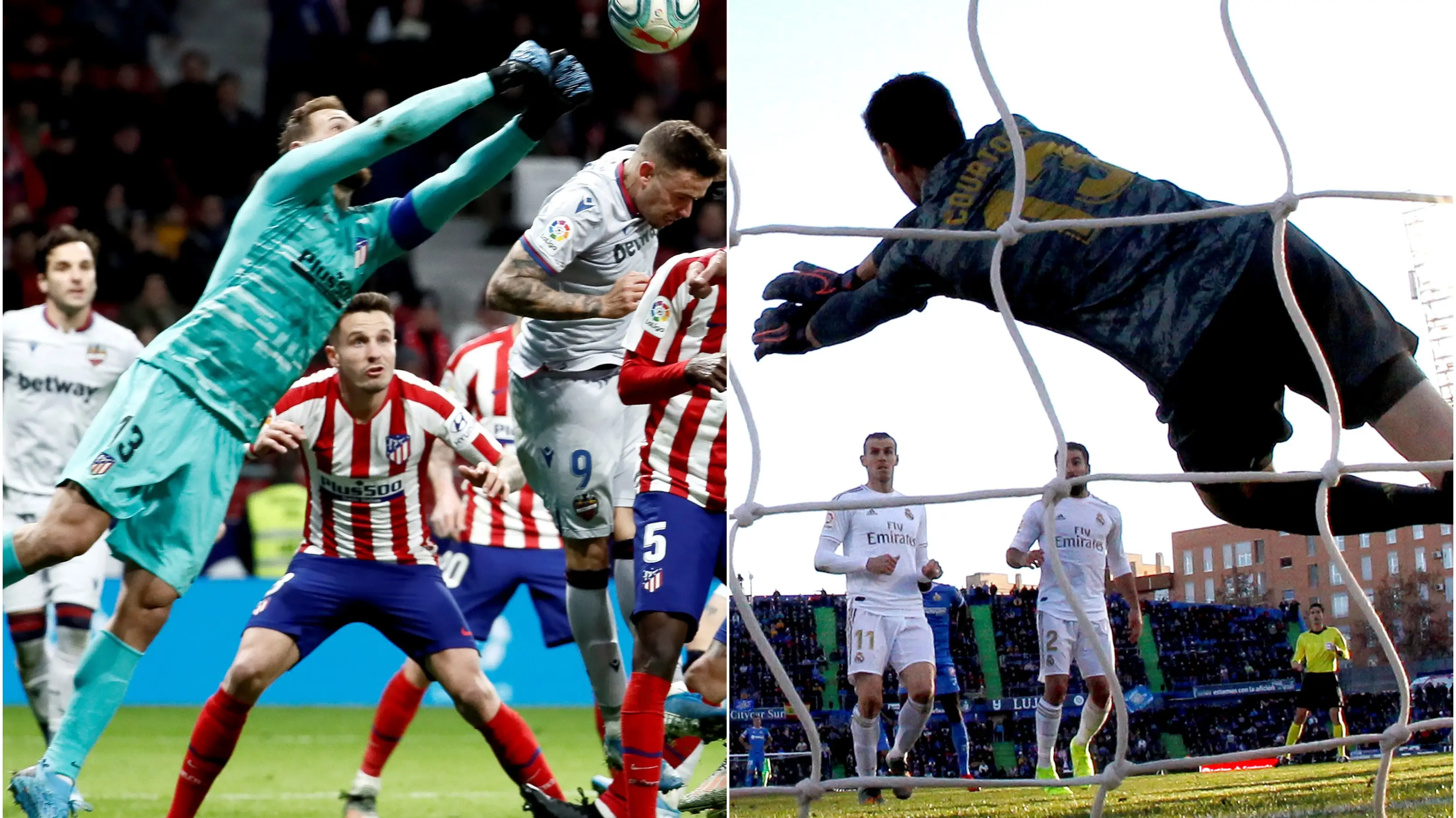 Courtois y Oblak se lucen en sus equipos